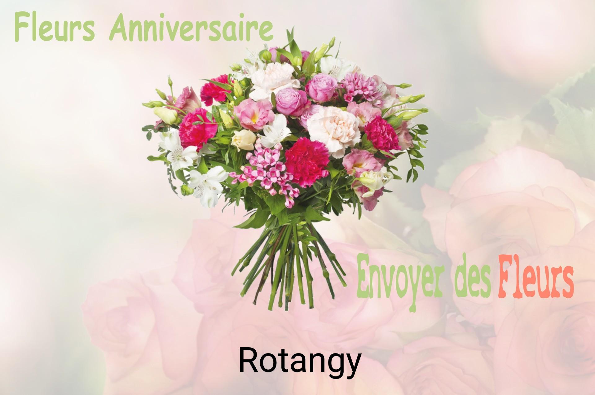 Bouquet de fleurs d’anniversaire livré à Rotangy