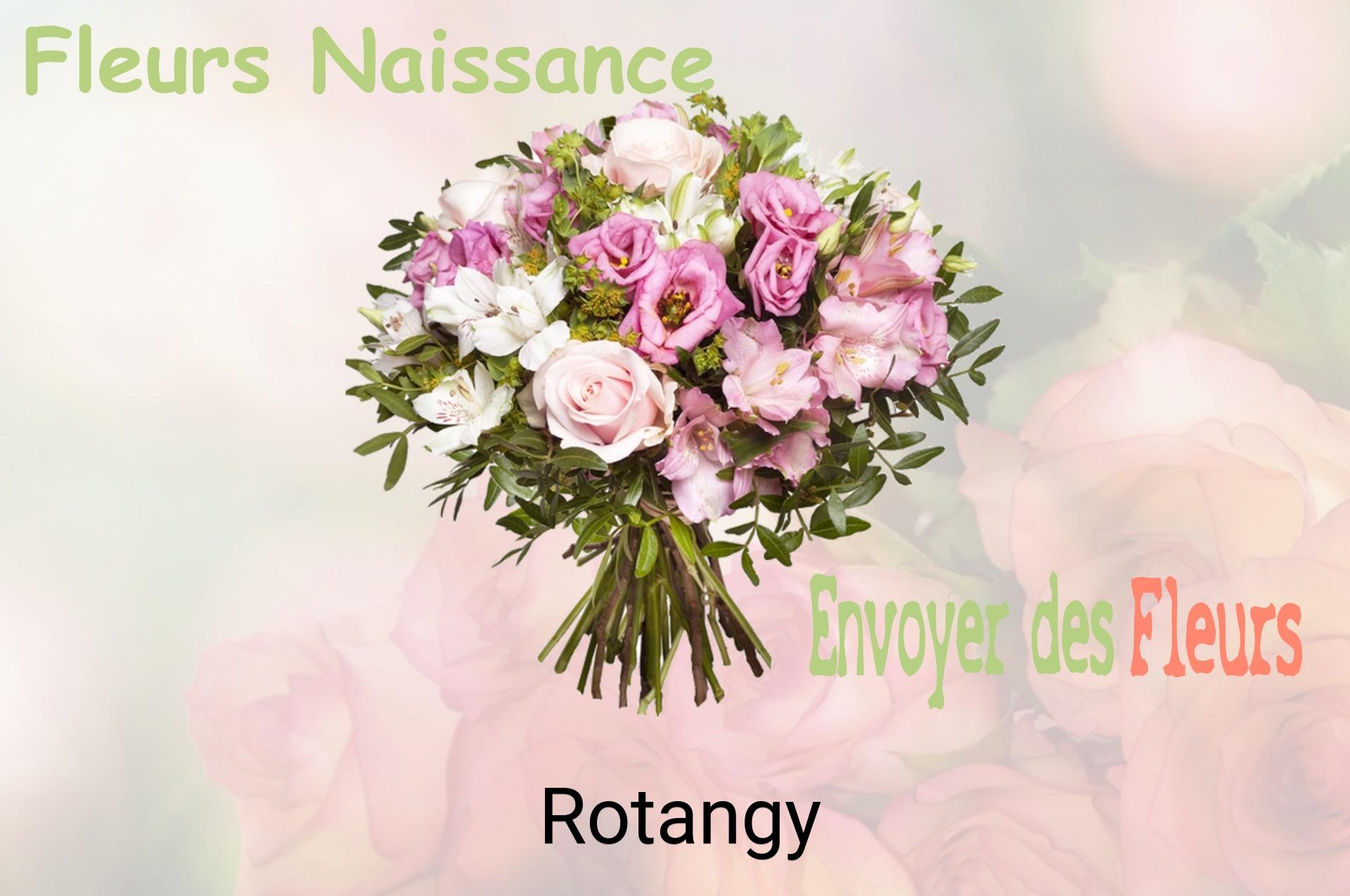 Bouquet de fleurs de naissance livré à Rotangy